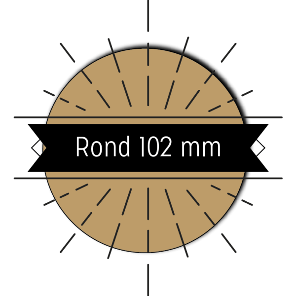 Sous-bock rond diamètre 102 mm