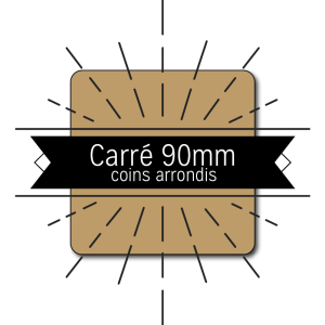 Sous-verre CARRÉ – 90 x 90 mm