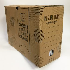 Pack pour 10 bouteilles , recyclable en boite à archives