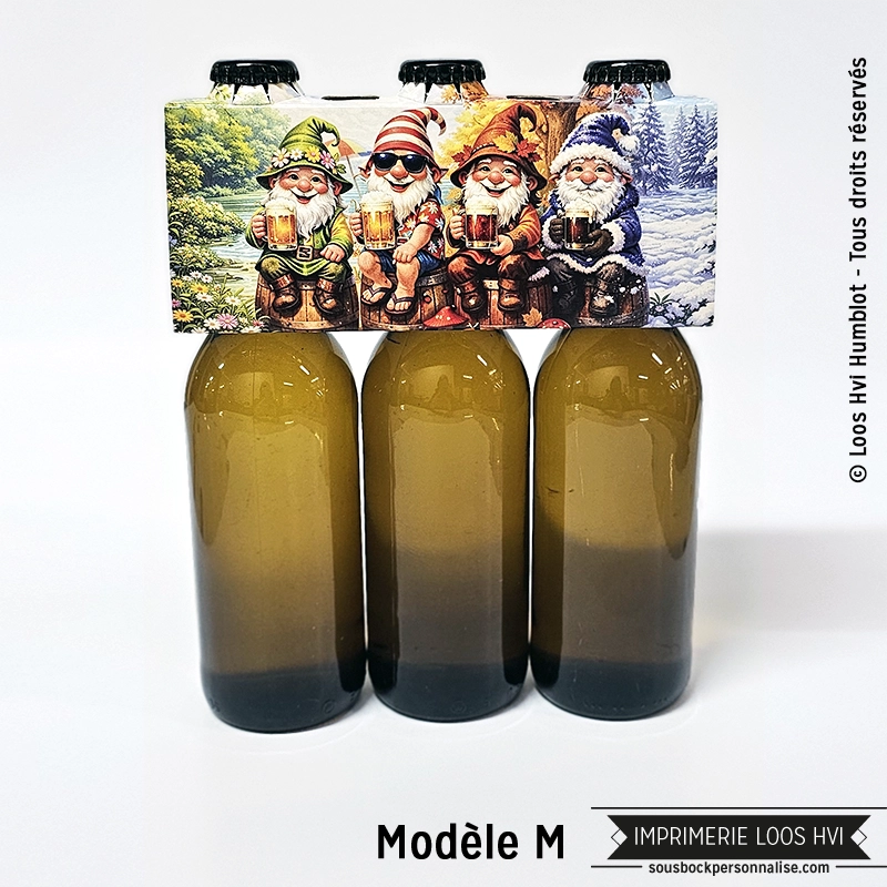 Tripack neutres (visuel à choisir) 19 Emballage pour 3 bière pour toutes les saisons (printemps, hiver été automne)