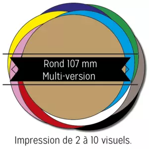 Sous-bock rond 107 mm – Multi versions