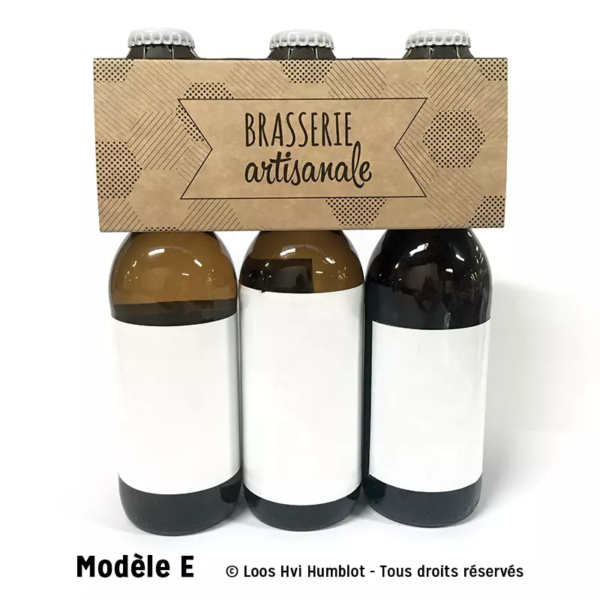 Emballage brasserie artisanale en carton kraft - modèle E