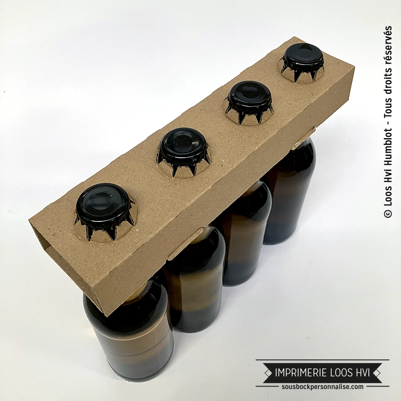 Pack de 4 bouteilles en Carton Ondulé (par 500ex) 4 emballages-4-bouteilles-longneck