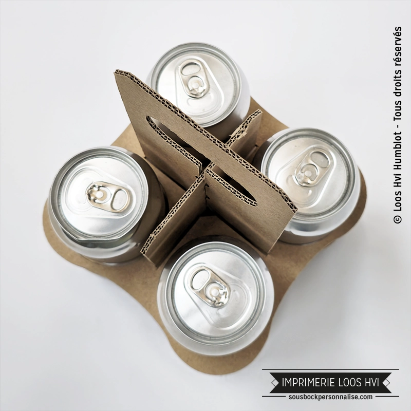Panier pour canettes aluminium - lot de 75ex 3 porte-canette-en-carton-recyclable