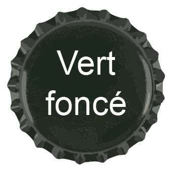 Capsules personnalisées 26 mm 19 Capsule vert foncé