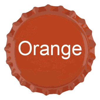 Capsules personnalisées 26 mm 10 Caspule Orange