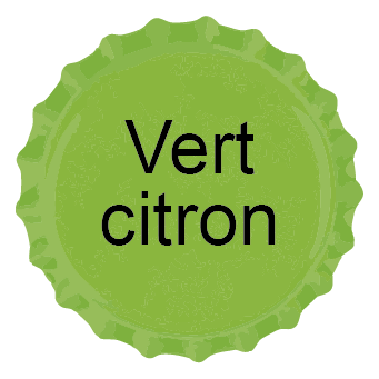 Capsules personnalisées 26 mm 7 Caspule Vert citron